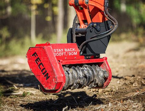 fecon mulcher mini excavator|fecon mulching head for excavator.